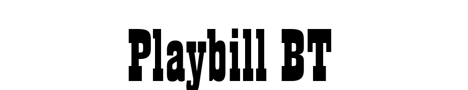 Playbill BT Yazı tipi ücretsiz indir